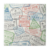 Carreau Timbre Visa de voyage (Devant)