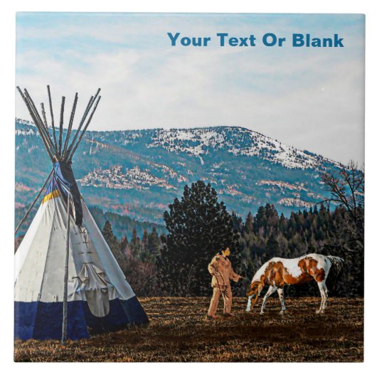 Carreau Tipi - Camp d'hiver (Devant)