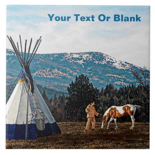 Carreau Tipi - Camp d'hiver (Devant)