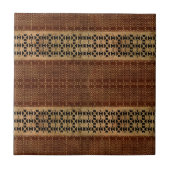 Carreau Tissu Brown Tribal Riche (Devant)