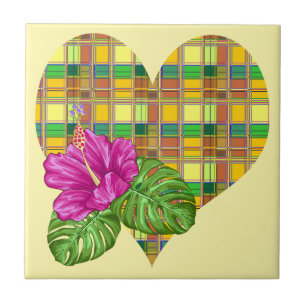 Carreau Tissu Coloré Madras Tartan Caraïbes