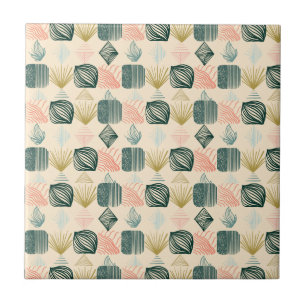 Carreau Tissu de moisissure tribale des Caraïbes gras : cr