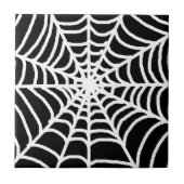 Carreau Toile d'araignée noire et blanche (Devant)