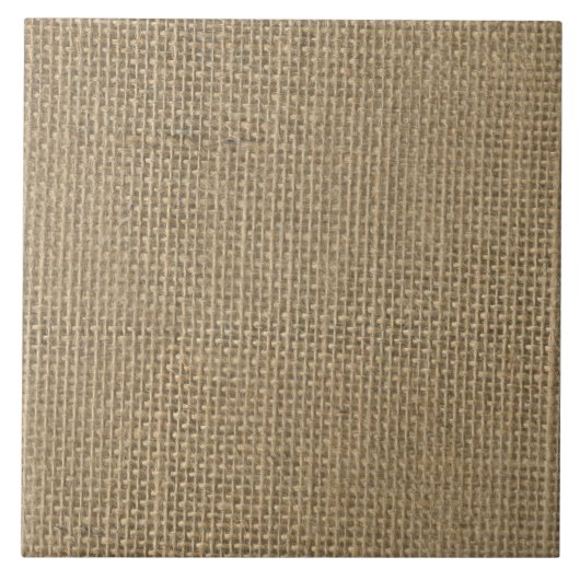 Carreau Toile de jute dans le beige naturel (Devant)