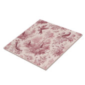 Carreau Toile rose Vintage (Côté)