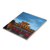 Carreau Toit Dzong bouddhiste (Côté)