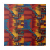 Carreau Tôle d'impression de cire africaine en gras (Devant)