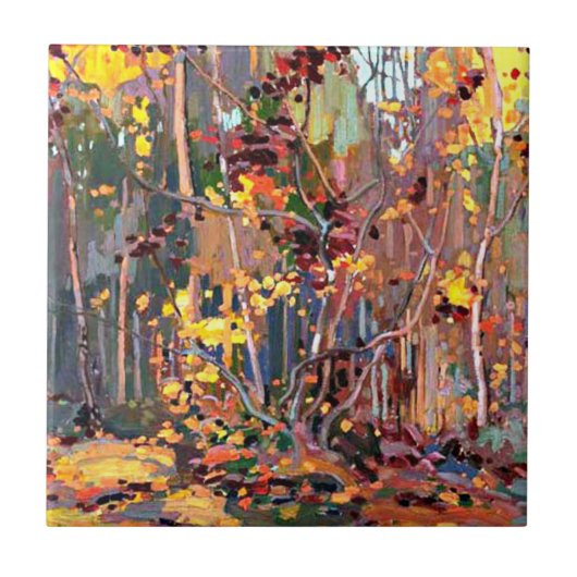 Carreau Tom Thomson art : Maple Saplings (Devant)
