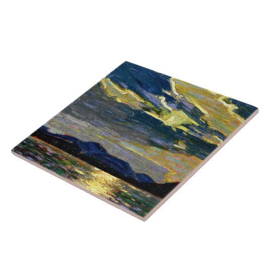 Carreau Tom Thomson - Feu de lune d'été chaud (Côté)