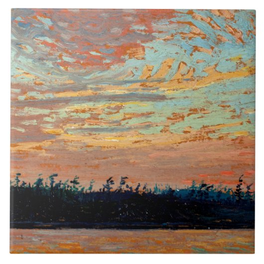 Carreau Tom Thomson - Sunset Sky, (Devant)
