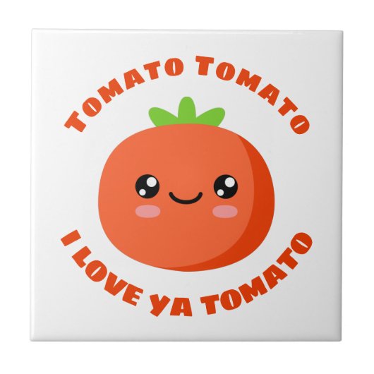 Carreau Tomato Tomato Je t'aime Tomate (Devant)