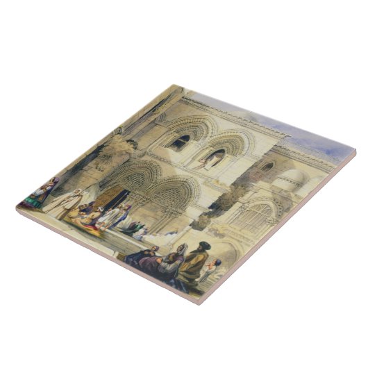 Carreau Tombe sainte, à Jérusalem (litho de couleur) (Côté)