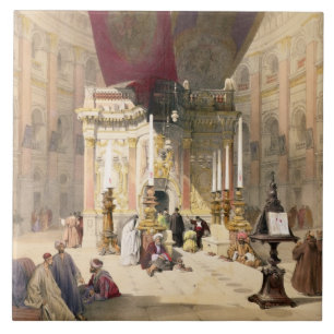 Carreau Tombeau de la tombe sainte, le 10 avril 1839, pla
