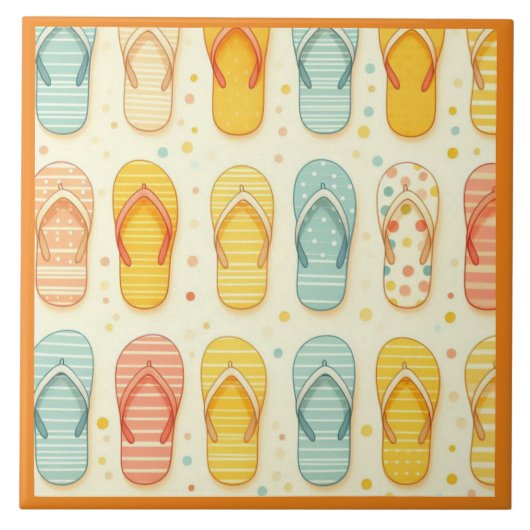 Carreau Tongs clinquants (Devant)