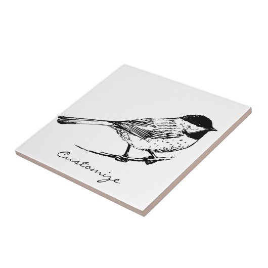 Carreau Tonnerre de chickadee noir (Côté)