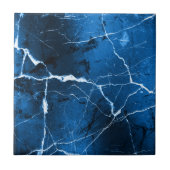 Carreau Tons de bijoux Marbre Abstrait Bleu Saphir D1288 (Devant)