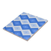 Carreau Tons de motif de diamant bleu (Côté)