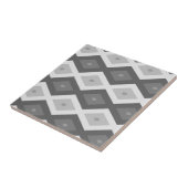 Carreau Tons de motif de diamant gris (Côté)