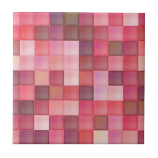 Carreau Tons de Motif en mosaïque rose