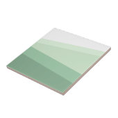 Carreau Tons de vert sauge motif géométrique (Côté)