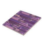 Carreau Tons mauve abstrait géométrique motif aléatoire<br><div class="desc">Couleur mauve et violette inspirée des teintes violettes des poêles à sel d'eau en Australie du Sud. Cette tuile aux tons mauve et violet ferait un grand accent pour correspondre à votre mauve,  rose,  gris et violet. Uniquement conçu par Sarah Trett</div>