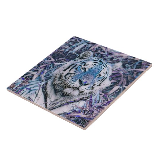 Carreau Toony Tiger bleu (Côté)