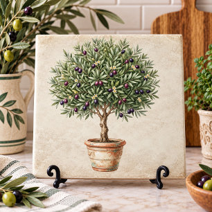 Carreau Topiaire d'olive de Toscane Méditerranée