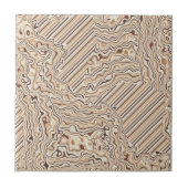 Carreau Topographic Warm Neutrals Ceramic Tile (Devant)