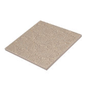 Carreau Topographic Warm Neutrals Ceramic Tile (Côté)
