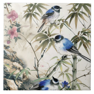 Carreau Torchons de cuisine japonais vintage