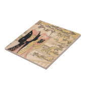 Carreau Torii Kiyonaga deux femmes dans un art de Japonais (Côté)