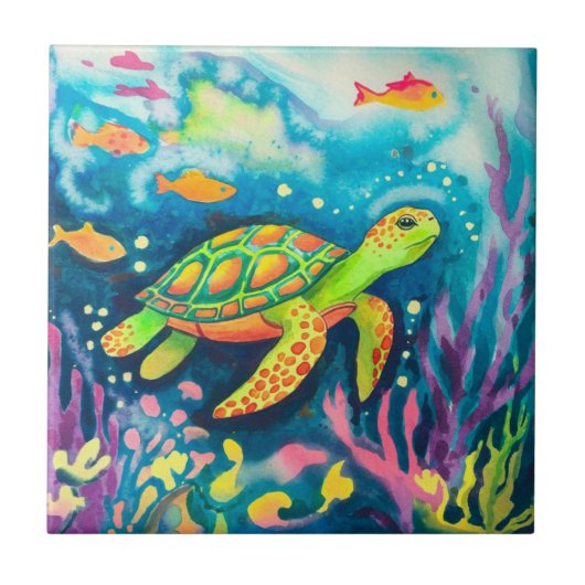 Carreau Tortue à peinture (Devant)