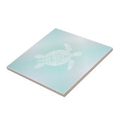 Carreau Tortue blanche turquoise (Côté)