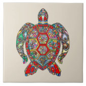 Carreau Tortue colorée (Devant)