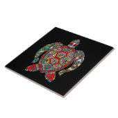 Carreau Tortue colorée (Côté)