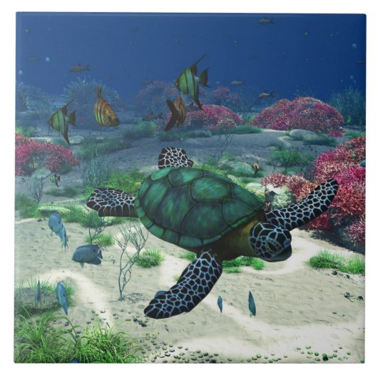 Carreau Tortue de mer (Devant)