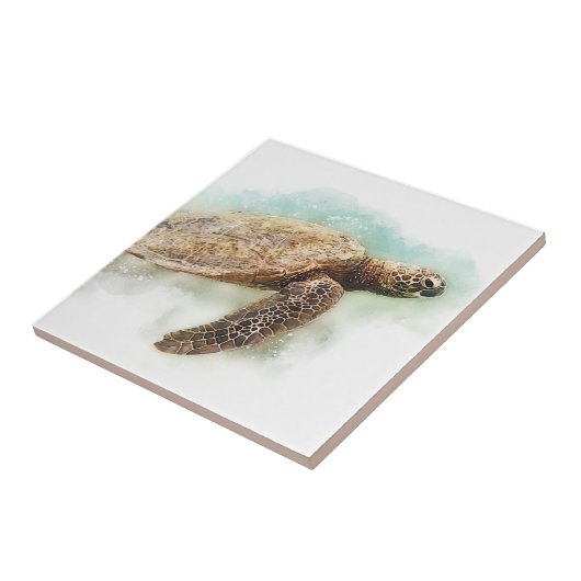 Carreau Tortue de mer d'Hawaï (Côté)