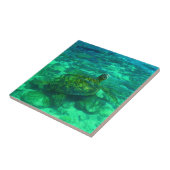 Carreau Tortue de mer hawaïenne de Honu (Côté)