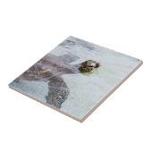 Carreau Tortue de mer hawaïenne de Honu - tortues d'Hawaï (Côté)