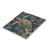 Carreau Tortue de mer William Morris style Hawaiian Tropic (Côté)