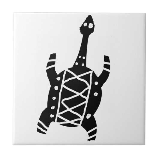 Carreau Tortue, dessin australien (aborigène) (Devant)