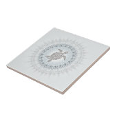 Carreau Tortue Et Mandala Grayish Blue Taupe (Côté)