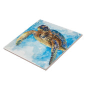 Carreau Tortue marine 33 (Côté)