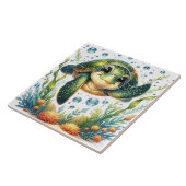Carreau Tortue mignonne (Côté)