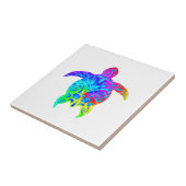 Carreau Tortue tribale colorée (Côté)