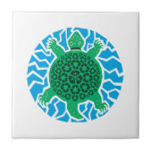 Carreau Tortues marines, recyclage (Devant)