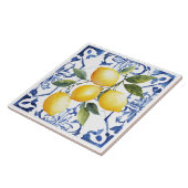 Carreau Toscane Méditerranéenne Rustique Citron (Côté)