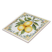 Carreau Toscane Rustique Méditerranéen Jaune Citron (Côté)