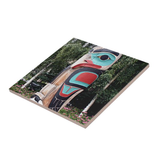 Carreau Totem Polonais, Anchorage, Alaska de Natif (Côté)