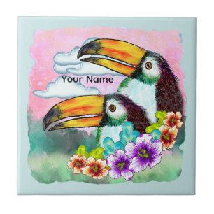 Carreau Toucans Tropicaux 
